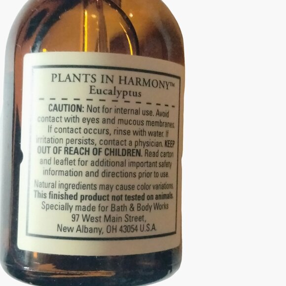 Bath Body Works Essential Oil Eucalyptus 1 Fl Oz Safflower Plants in Harmony - Picture 8 of 11
